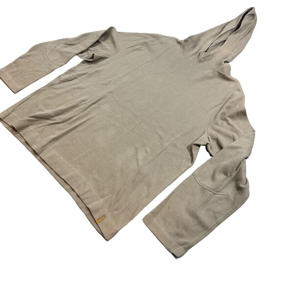 DKNY Hoodie Men's 2XL Beige 100% Cotton Long Sleeve Hooded Pullover Performance - Picture 2 of 11